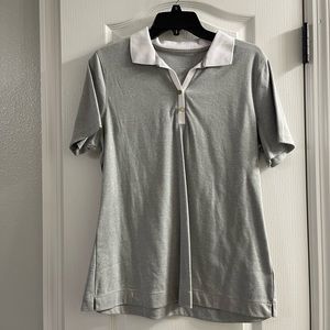 Kim Rogers Perfectly Soft polo in gray